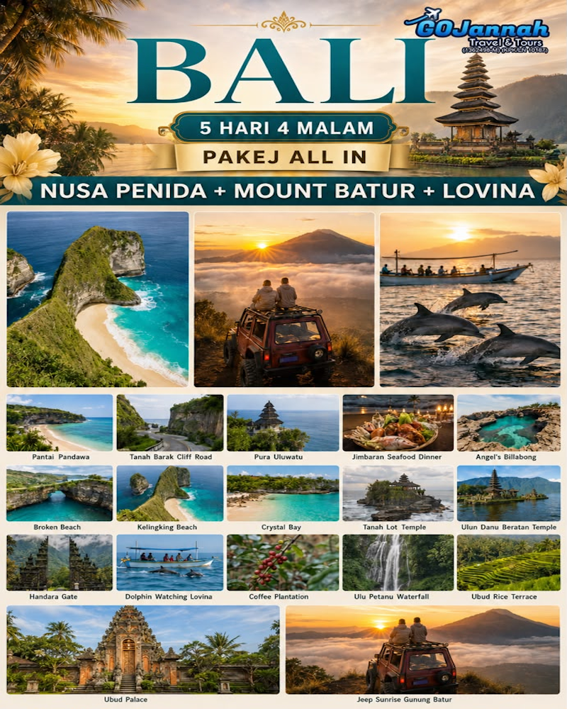 Bali Signature: Nusa Penida + Mount Batur + Lovina