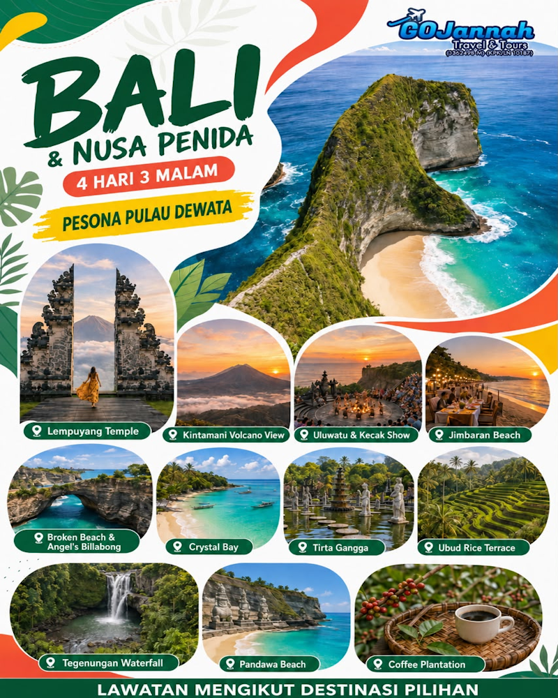 Pesona Pulau Dewata (B) (Tidak Termasuk Penerbangan)