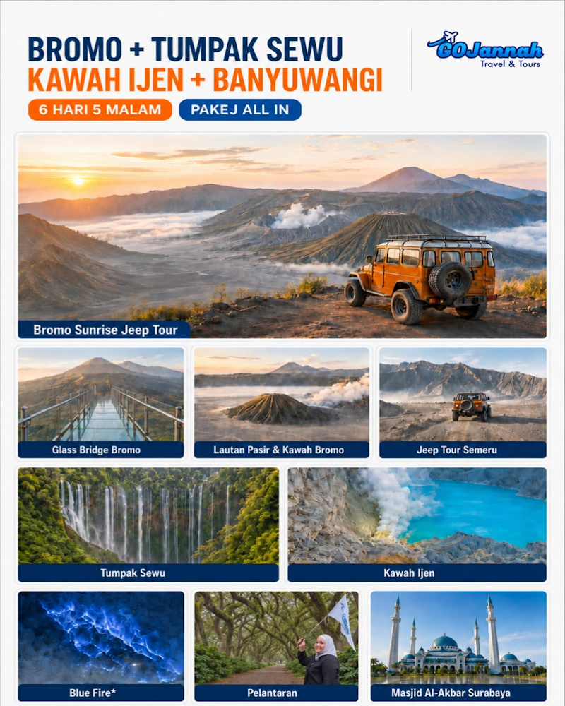 Jelajah 4 Destinasi Ikonik Jawa Timur