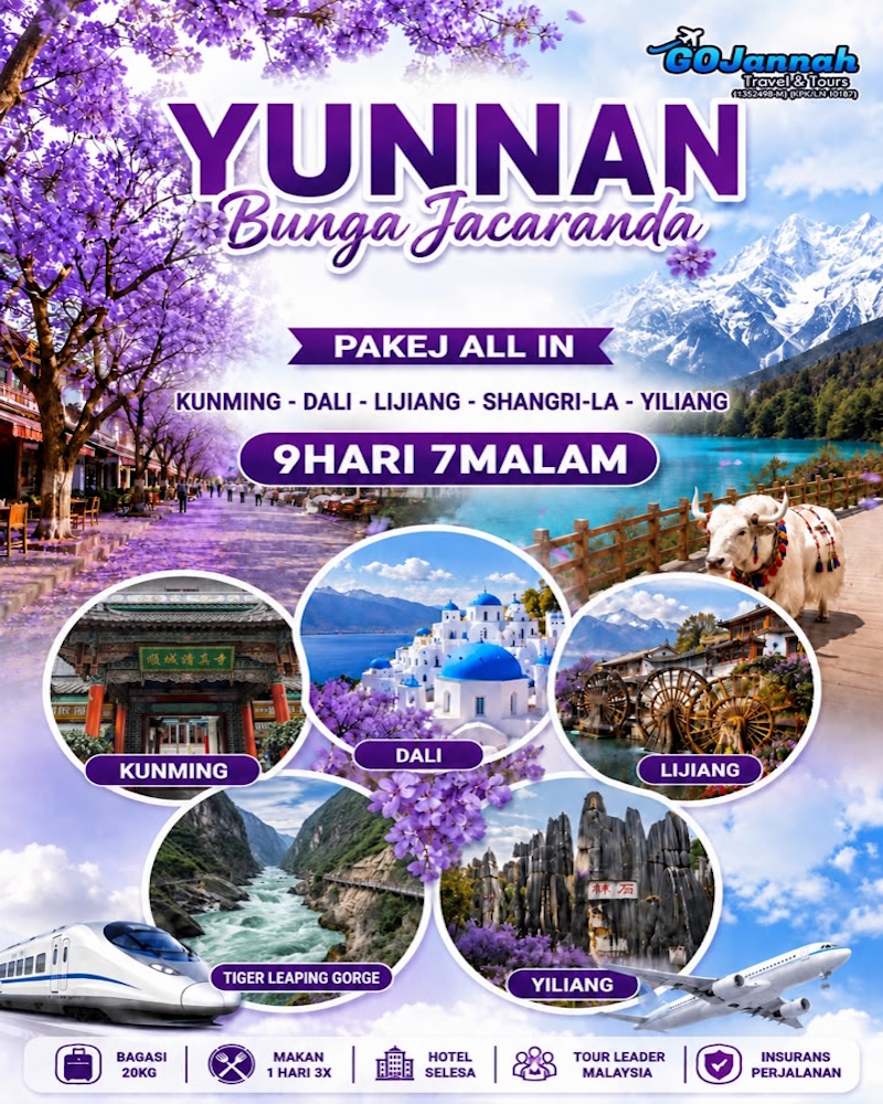 Yunnan Musim Jacaranda